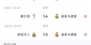 无敌之师?！皇马各赛事7战全胜 五大联赛本赛季至今唯一全胜队