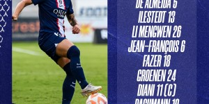 巴黎女足vs勒阿弗尔首发：李梦雯首次先发！杨莉娜替补待命