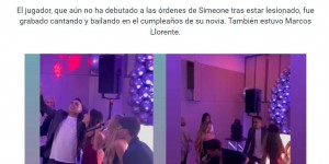 马竞输球赛后雷吉隆开派对热舞歌唱为女友庆生，遭到外界的批评