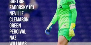 唐佳丽替补，热刺女足英超首轮名单出炉