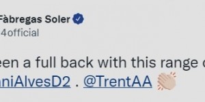 小法：在阿尔维斯后，我还未见过有像阿诺德这样传球范围的边后卫