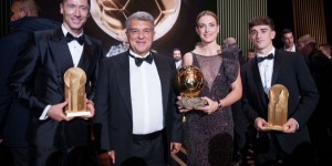 拉波尔塔晒莱万等3人合影：你们将在巴萨书写历史