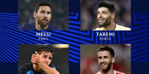 欧冠官方本轮最佳球员候选：梅西领衔，小西蒙尼&塔雷米在列