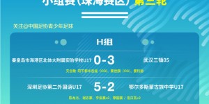 第一届中国青少年足球联赛 U17组总决赛阶段H组第三轮战报