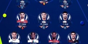 法甲官方第13轮最佳阵：梅西领衔内马尔在列，巴黎4人入围