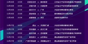 足协杯赛程更新三场超乙对决：济南兴洲vs亚泰，丹东腾跃vs三镇