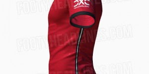 曼联新赛季主场球衣谍照：队徽、赞助商、制造商等Logo居中展示