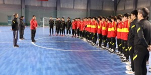 国家体育总局副局长杜兆才看望中国国家男子五人制足球队