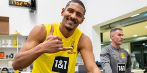 多特晒阿莱训练照：在健身房恢复力量，向镜头比出666