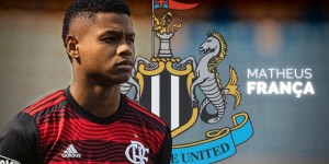 罗马诺：纽卡1600万欧求购18岁巴西小将弗朗萨，皇马里昂也有意