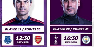 阿森纳&曼城未来4场两次对决！枪手战略放弃杯赛？届时分差多少？