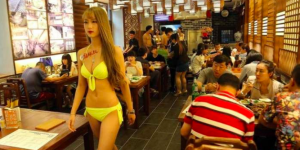 好胸！爆乳餐廳「F奶女店員」引Line瘋傳！超神猛「帝王體驗」畫面好害羞喔…