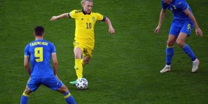 福斯贝里本场数据：2次关键传球 1粒进球+2次击中门框