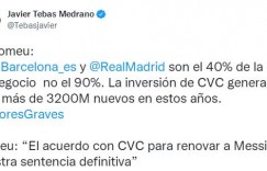 巴萨高管称西甲9成营收来自皇萨，特巴斯反驳：只有4成