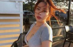 性感正妹「染金髮後放送美乳」，「飽滿的胸型弧度」太完美！