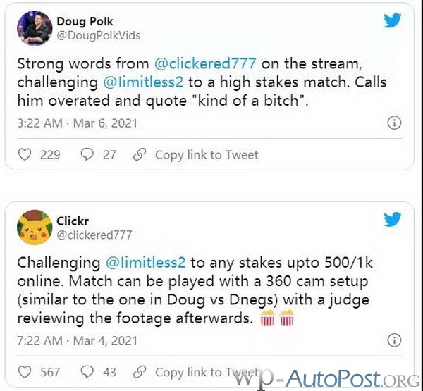 Doug Polk怀疑Fedor Holz vs limitless单挑有猫腻