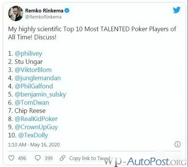 Doyle Brunson对谁是有史以来最有天赋的扑克牌手发表了自己的看法