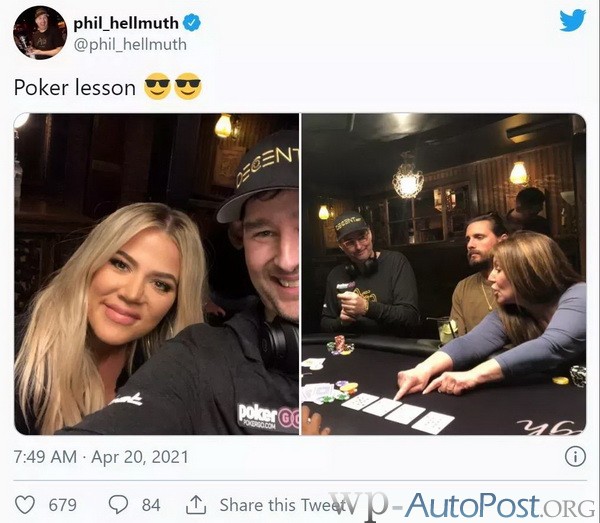 蹭热点?Hellmuth给卡戴珊上扑克课 Polk翻旧账暗讽土豪丹在2018年出售比特币行为