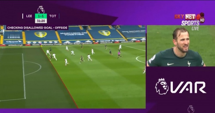 阿里再现精妙助攻凯恩破门，VAR介入判罚“体毛越位”破门无效