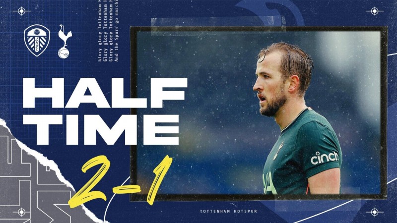 半场-阿里助攻孙兴慜破门凯恩破门越位无效 热刺暂1-2利兹联