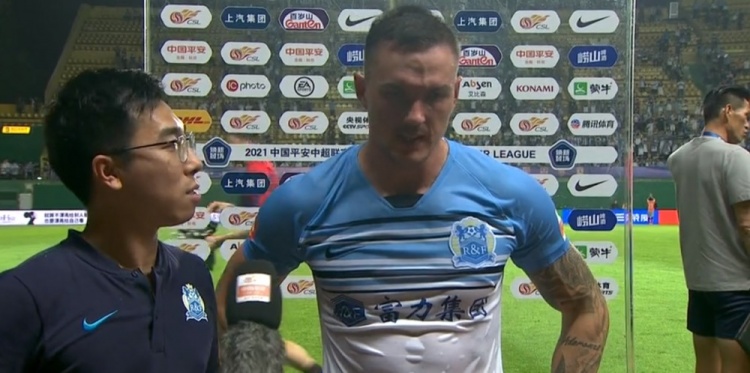 广州城外援蒂亚戈:球队进入比赛节奏慢,状态回来后连扳两球