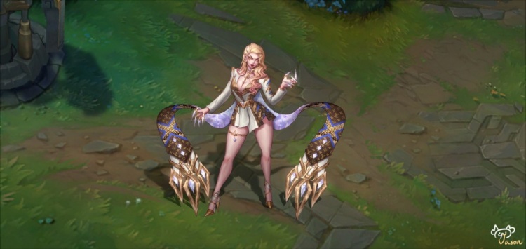 外网粉丝自制的伊芙琳头像与皮肤：是心动的感觉