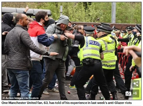 63岁曼联老球迷:我们会再次大闹双红会,直到格雷泽滚蛋