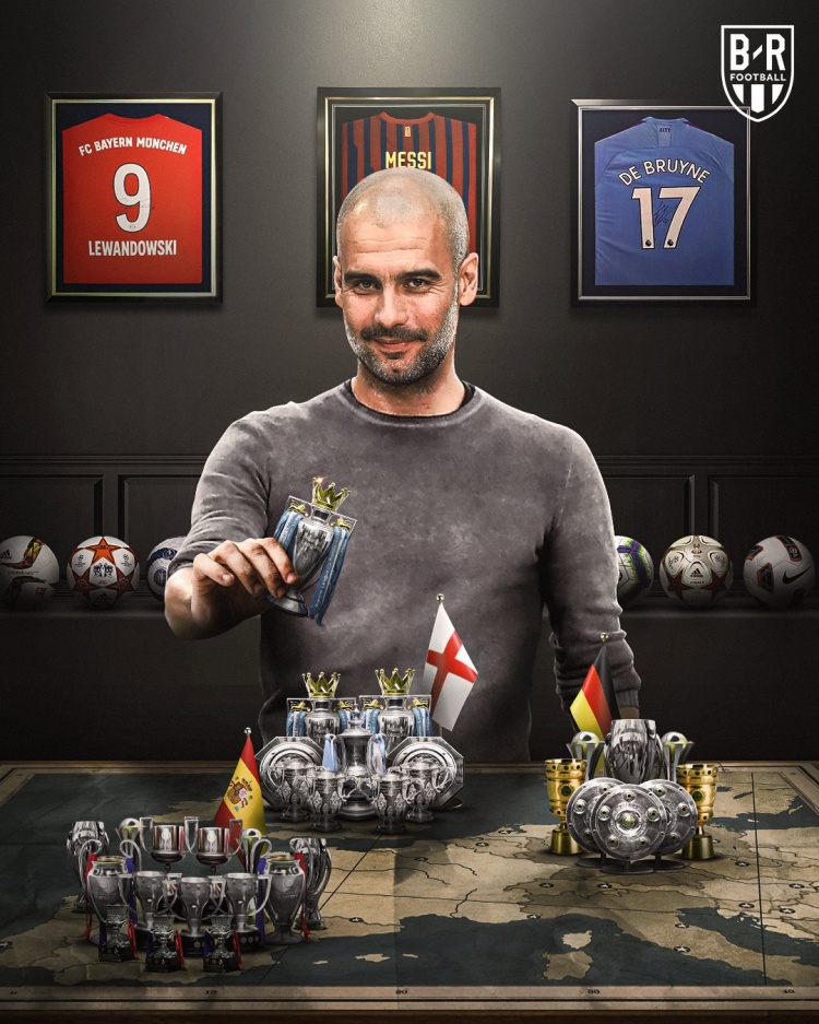 曼城队史28座奖杯贡献10座，韩乔生：瓜帅要成当今世界第一教练？