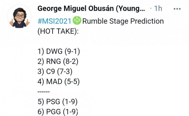 外网分析师预测MSI第二阶段赛果：DK小组第1 RNG只输两场