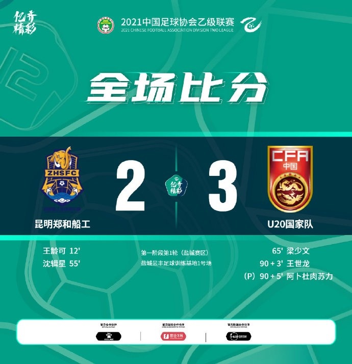 补时上演翻盘绝杀！U20国青3-2昆明郑和船工取赛季开门红