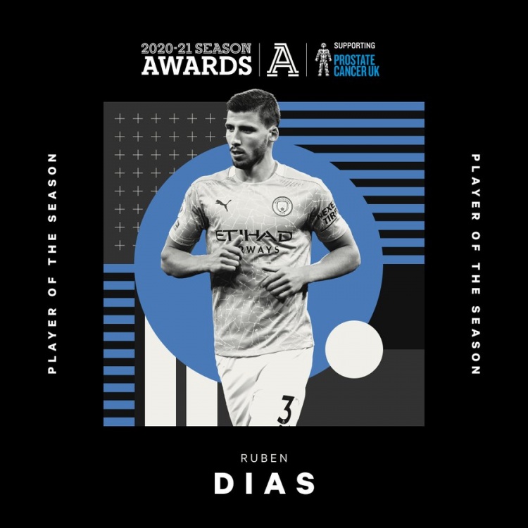 后防基石，Athletic将鲁本-迪亚斯评为本赛季英超最佳球员