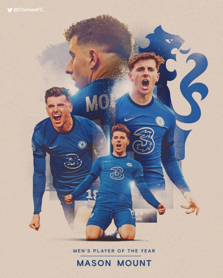 官方：芒特当选切尔西赛季最佳球员