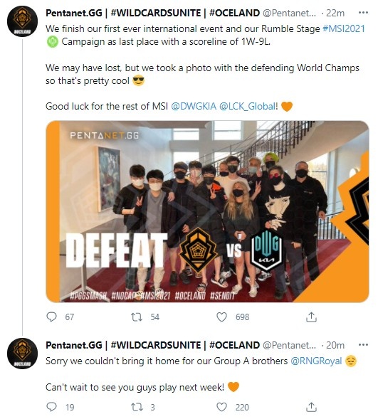 PGG:RNG对不起,没能在回家前把小组第一带给A组兄弟