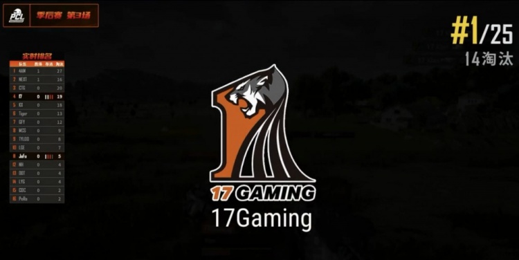 PCL季后赛：成功破局！17成功以14杀吃鸡