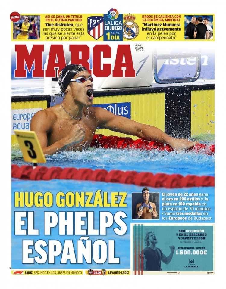 西甲今日头版:马德里双雄队长们的冠军梦 尤文图斯有意格列兹曼