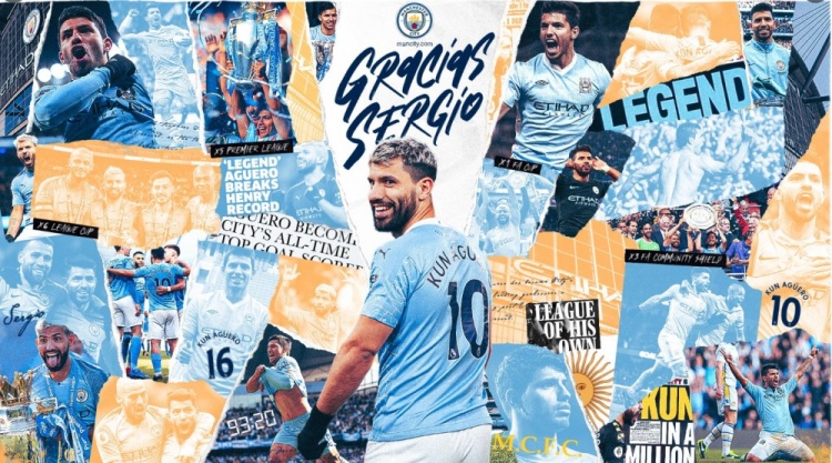 ?再见，传奇！5座英超冠军+英超外籍射手王，阿圭罗！