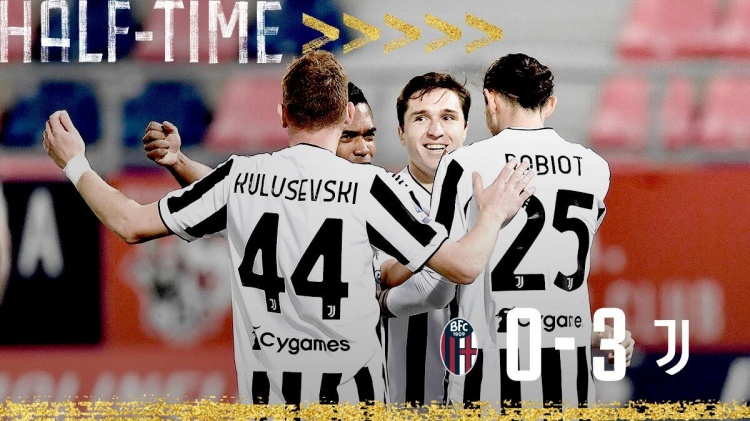 半场-小基耶萨破门莫拉塔建功 尤文3-0领先博洛尼亚