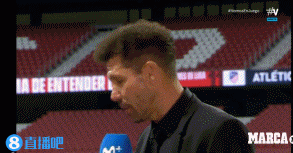 西蒙尼采访时女儿抢镜：高唱马竞队歌 模仿老爸口头禅