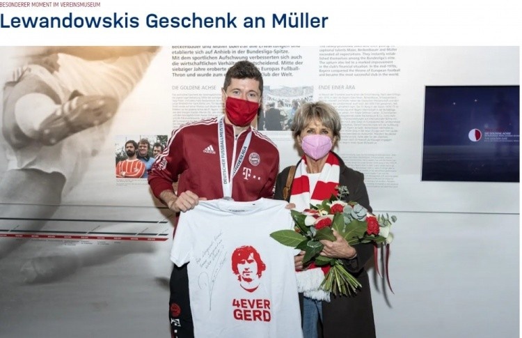 老穆勒妻子打趣莱万压哨破纪录：我还以为你故意不进球呢