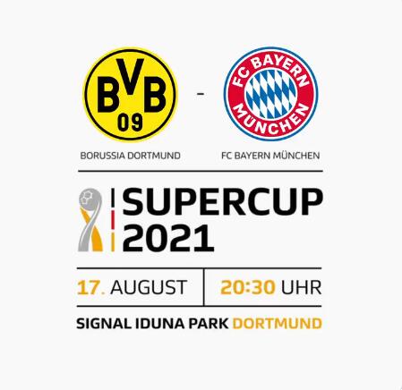 官方：拜仁vs多特的德国超级杯将于8月18日在多特主场进行
