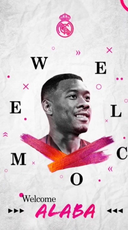 阿拉巴：很高兴也很荣幸加盟皇马，我肯定这会是一段成功的旅程