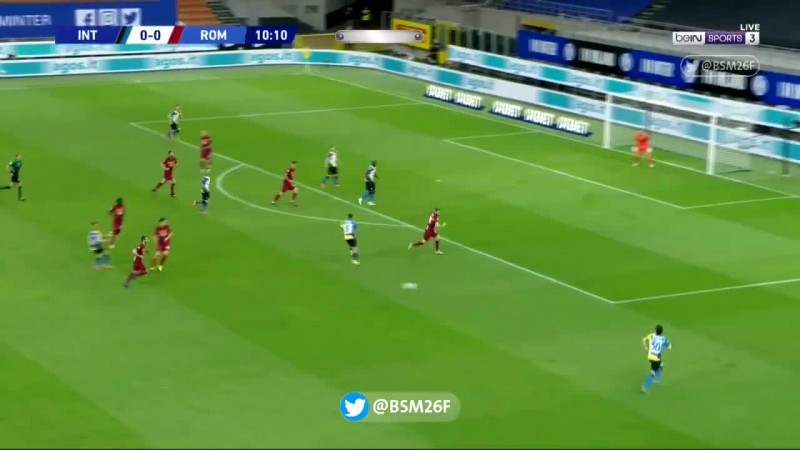 意甲-卢卡库传射布罗佐维奇破门  国际米兰3-1罗马