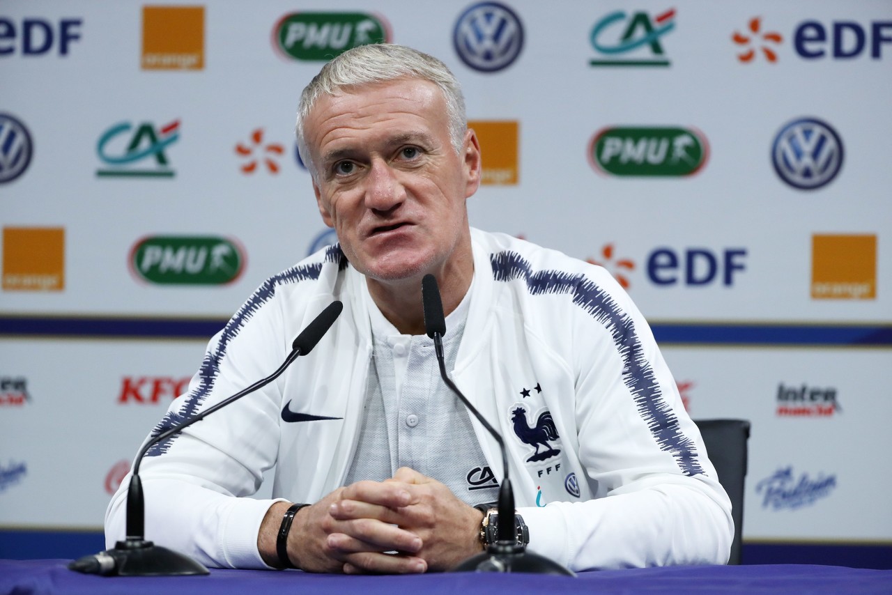 德尚：马夏尔本应入选，但他的身体情况不允许