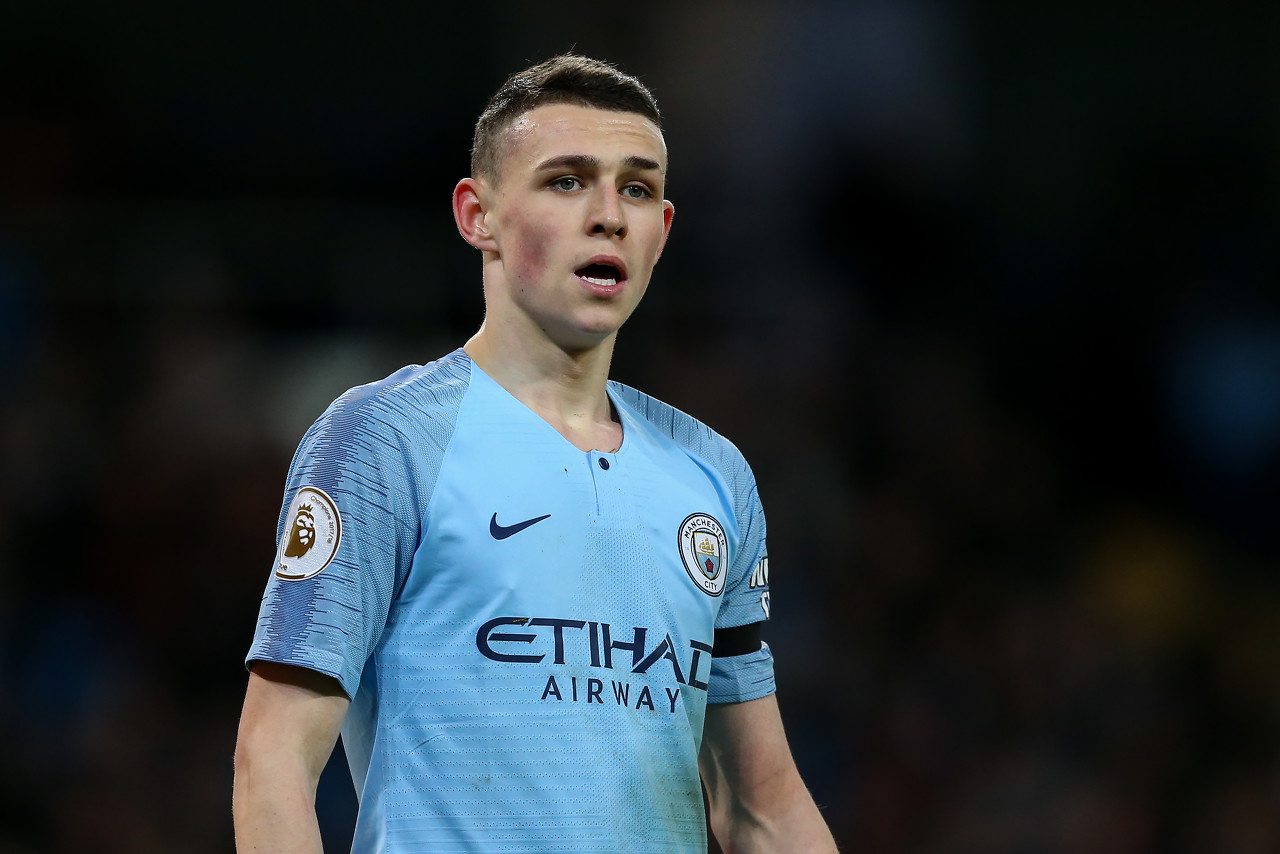 福登未满21岁已夺3座英超,追平兰帕德、C罗、博格坎普与维埃拉