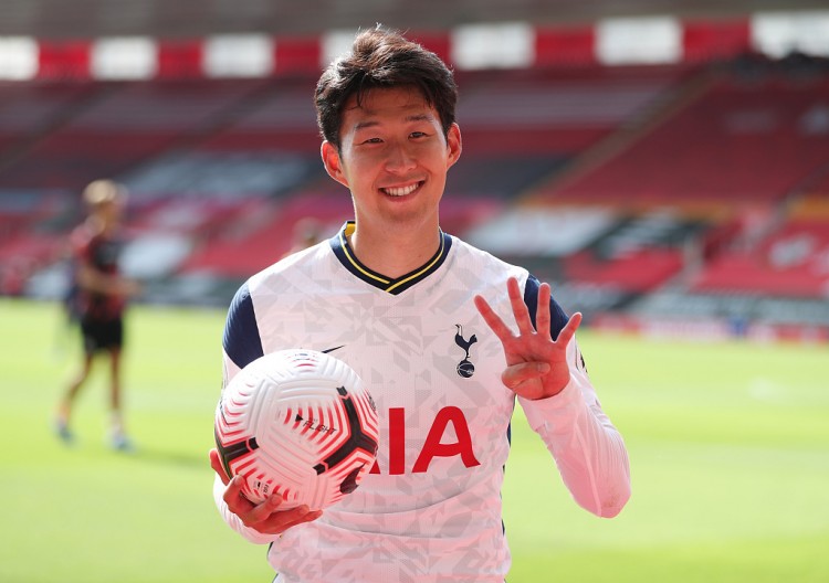 孙兴慜本赛季攻入22球,创生涯单赛季进球纪录