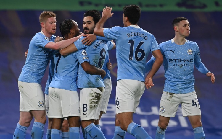 控球率82.3%，曼城创03-04赛季以来第二高纪录