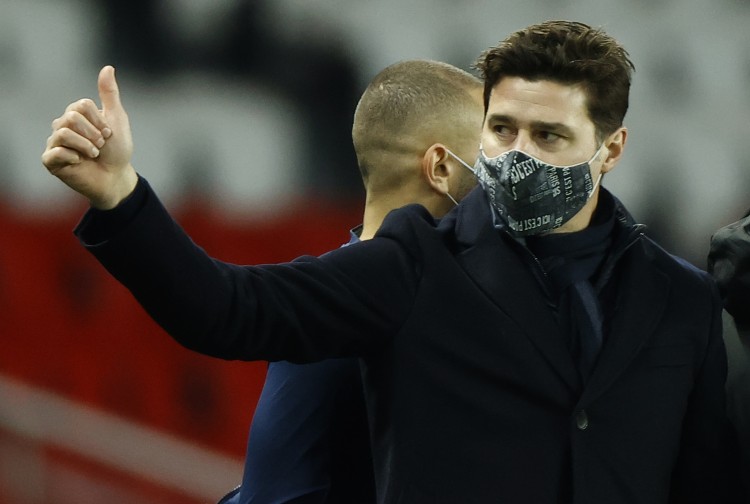 波切蒂诺执教巴黎33场两冠，此前在热刺293场只获2个亚军