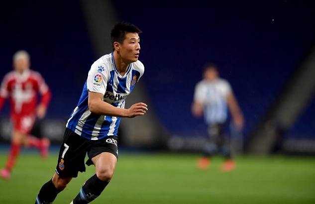 武磊20/21赛季西乙数据：出场31次2球2助，场均登场28分钟