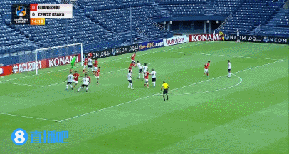 奥埜博亮头球冲顶破门,大阪樱花1-0广州