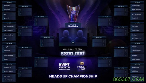 Tom Dwan和Doug Polk将在WPT单挑锦标赛交火